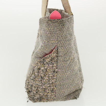 CHANEL Cambon Line Tote Bag Pink Gray CC am3204