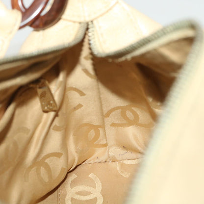 CHANEL Shoulder Bag Caviar Skin Beige CC am3924
