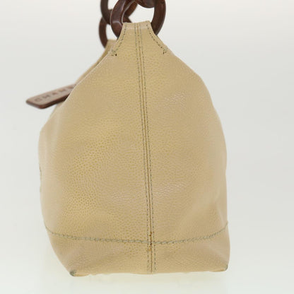 CHANEL Shoulder Bag Caviar Skin Beige CC am3924