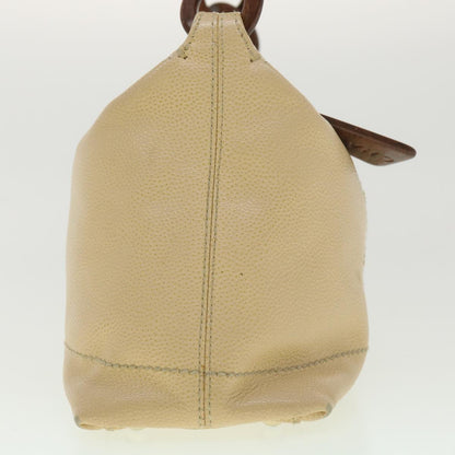CHANEL Shoulder Bag Caviar Skin Beige CC am3924