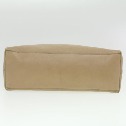 GUCCI Chain Soho Shoulder Bag Leather Beige