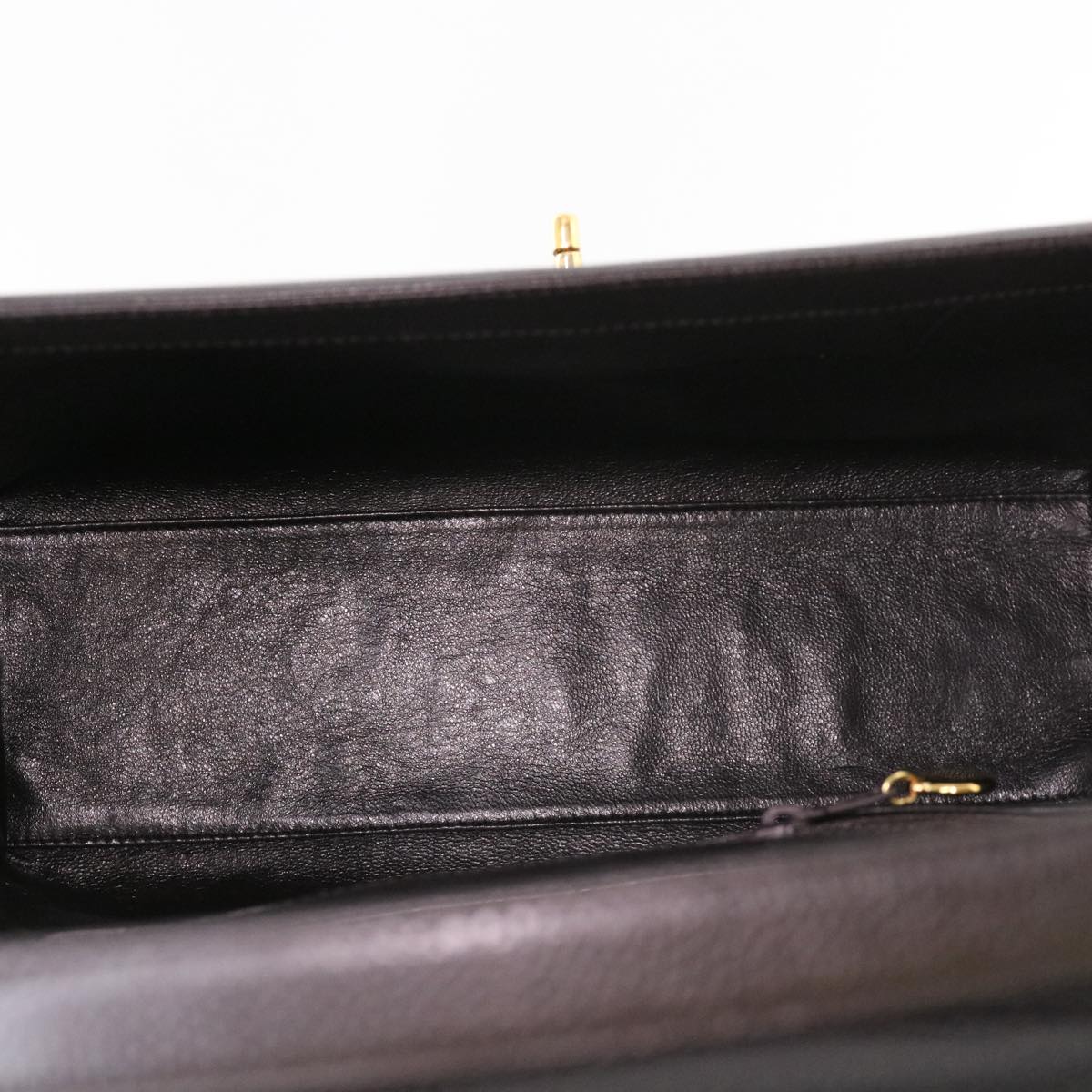 CHANEL Shoulder Bag Caviar Skin Black CC am4067
