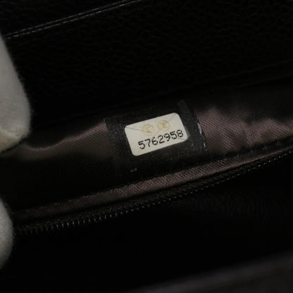 CHANEL Shoulder Bag Caviar Skin Black CC am4067