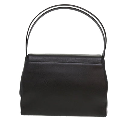 CHANEL Shoulder Bag Caviar Skin Black CC am4067