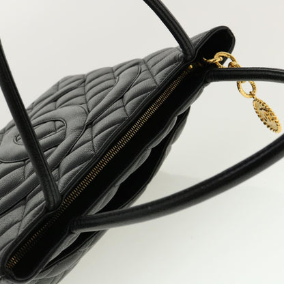 CHANEL Tote Bag Caviar Skin Black CC am4270A
