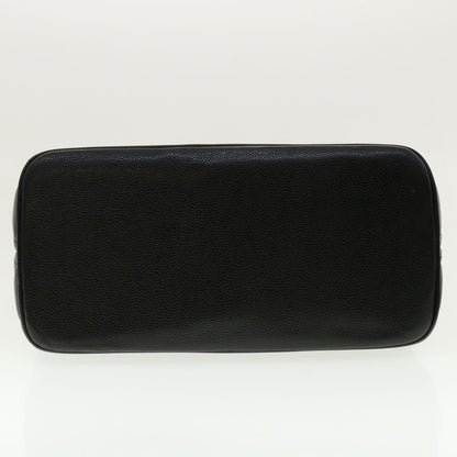 CHANEL Tote Bag Caviar Skin Black CC am4270A
