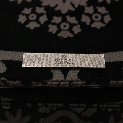 GUCCI Chain Shoulder Bag Velor Black