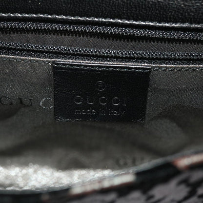 GUCCI Chain Shoulder Bag Velor Black