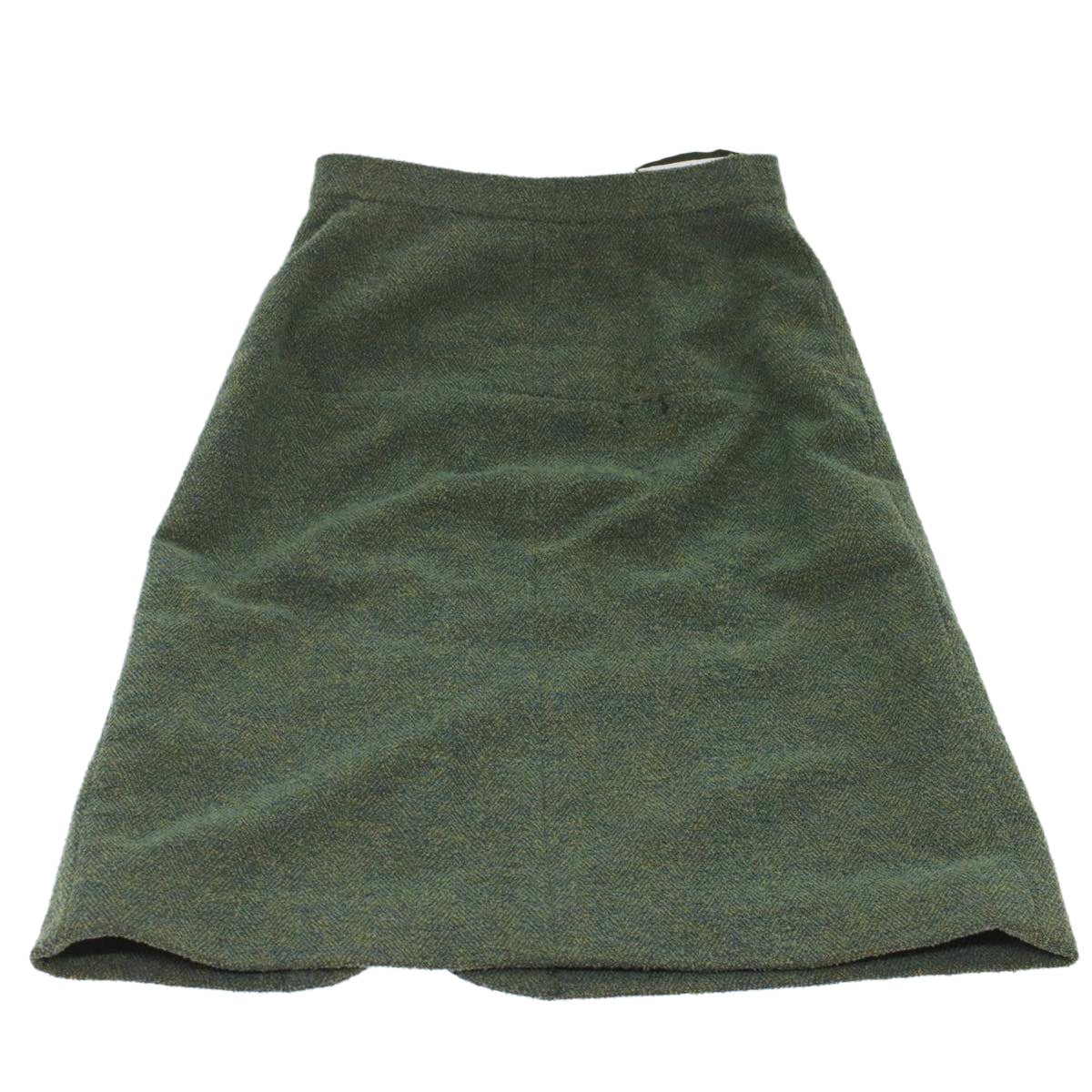 CHANEL Skirt Wool Green CC am4825
