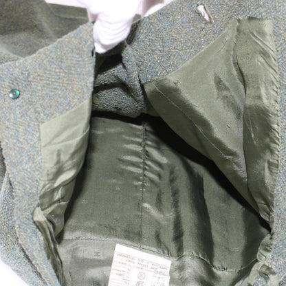 CHANEL Skirt Wool Green CC am4825