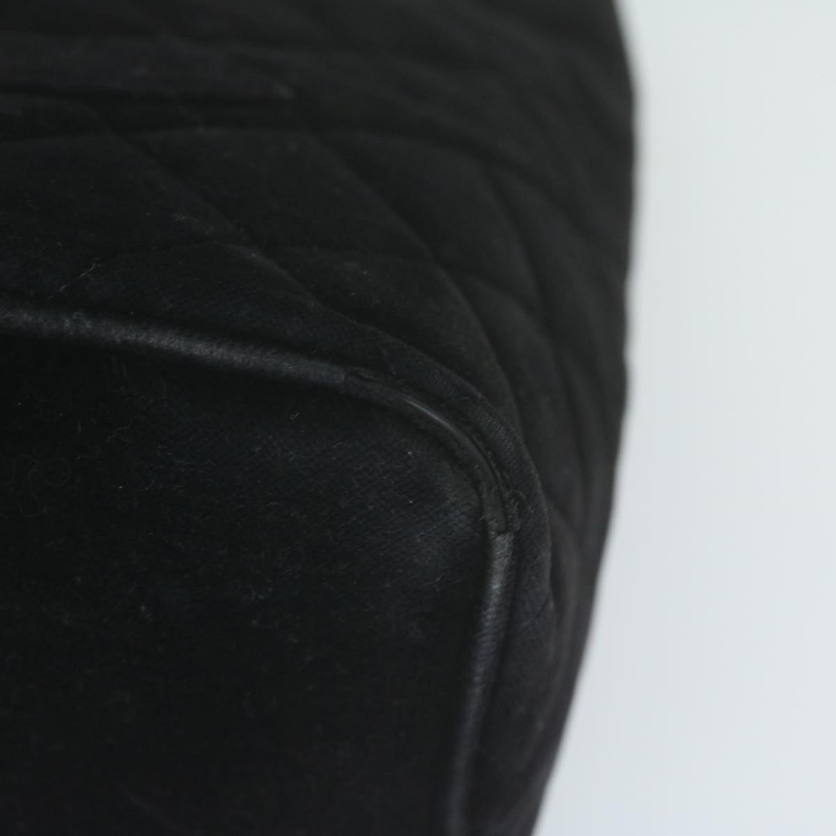 CHANEL Materasse Tote Bag Velor Standard Black CC am5812