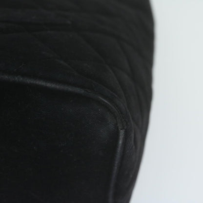 CHANEL Materasse Tote Bag Velor Standard Black CC am5812