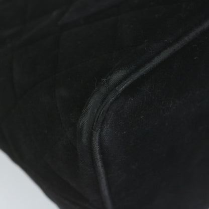 CHANEL Materasse Tote Bag Velor Standard Black CC am5812