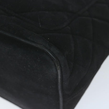 CHANEL Materasse Tote Bag Velor Standard Black CC am5812