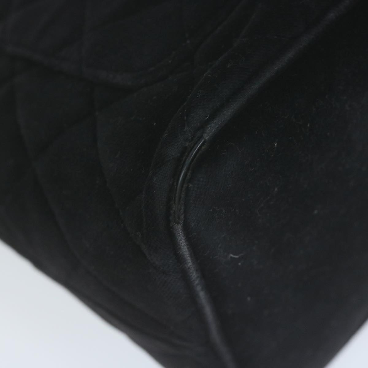 CHANEL Materasse Tote Bag Velor Standard Black CC am5812