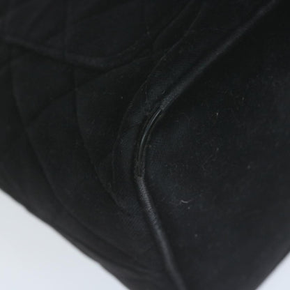 CHANEL Materasse Tote Bag Velor Standard Black CC am5812