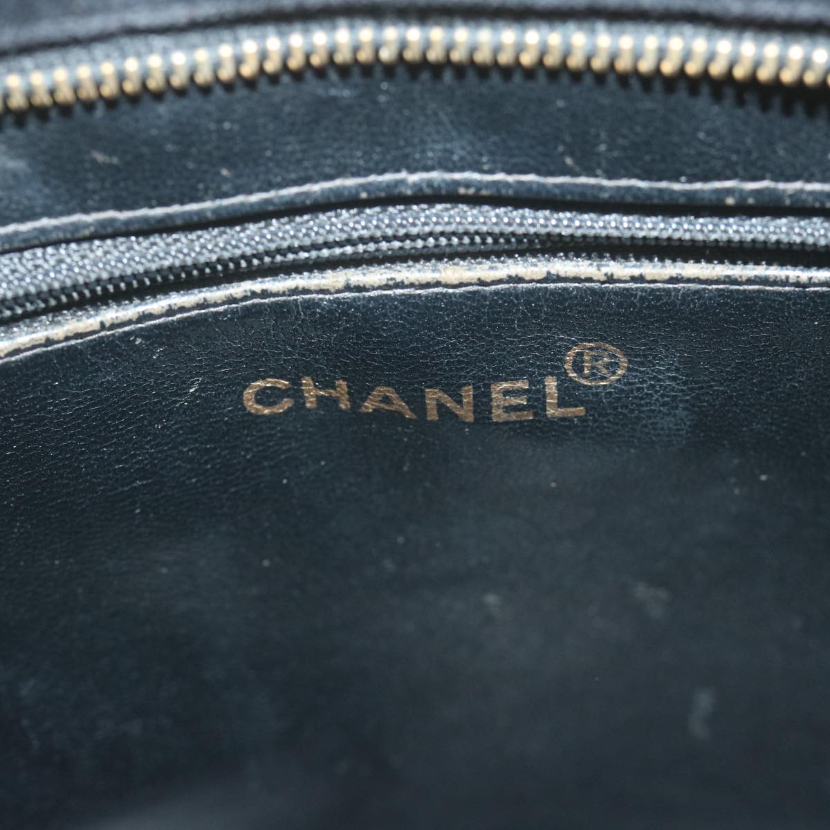 CHANEL Materasse Tote Bag Velor Standard Black CC am5812