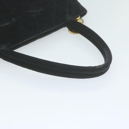 CHANEL Materasse Tote Bag Velor Standard Black CC am5812