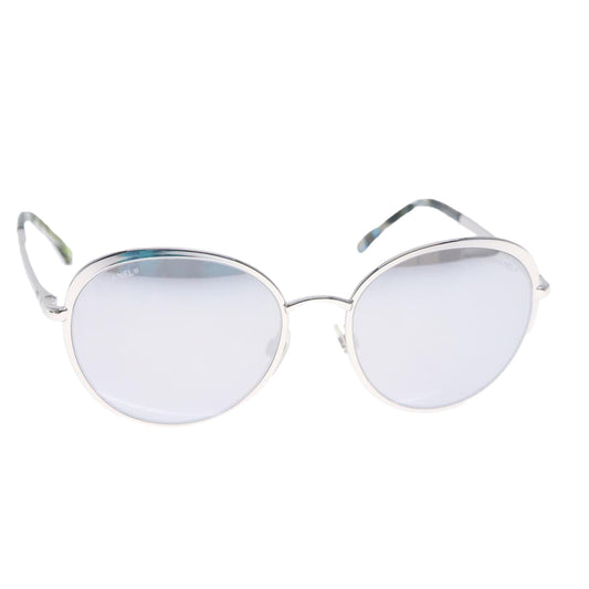 CHANEL Sunglasses metal Silver CC am7050