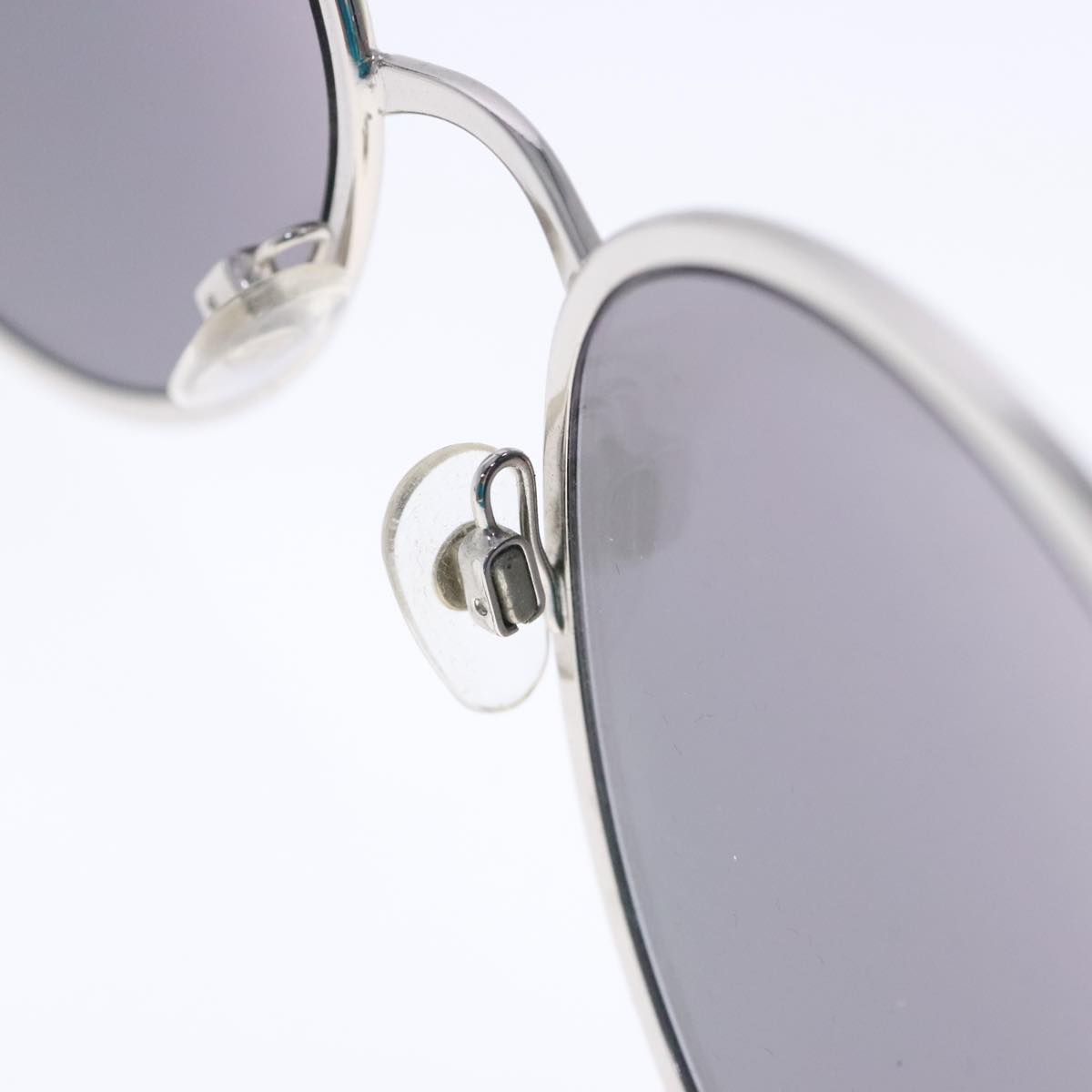 CHANEL Sunglasses metal Silver CC am7050