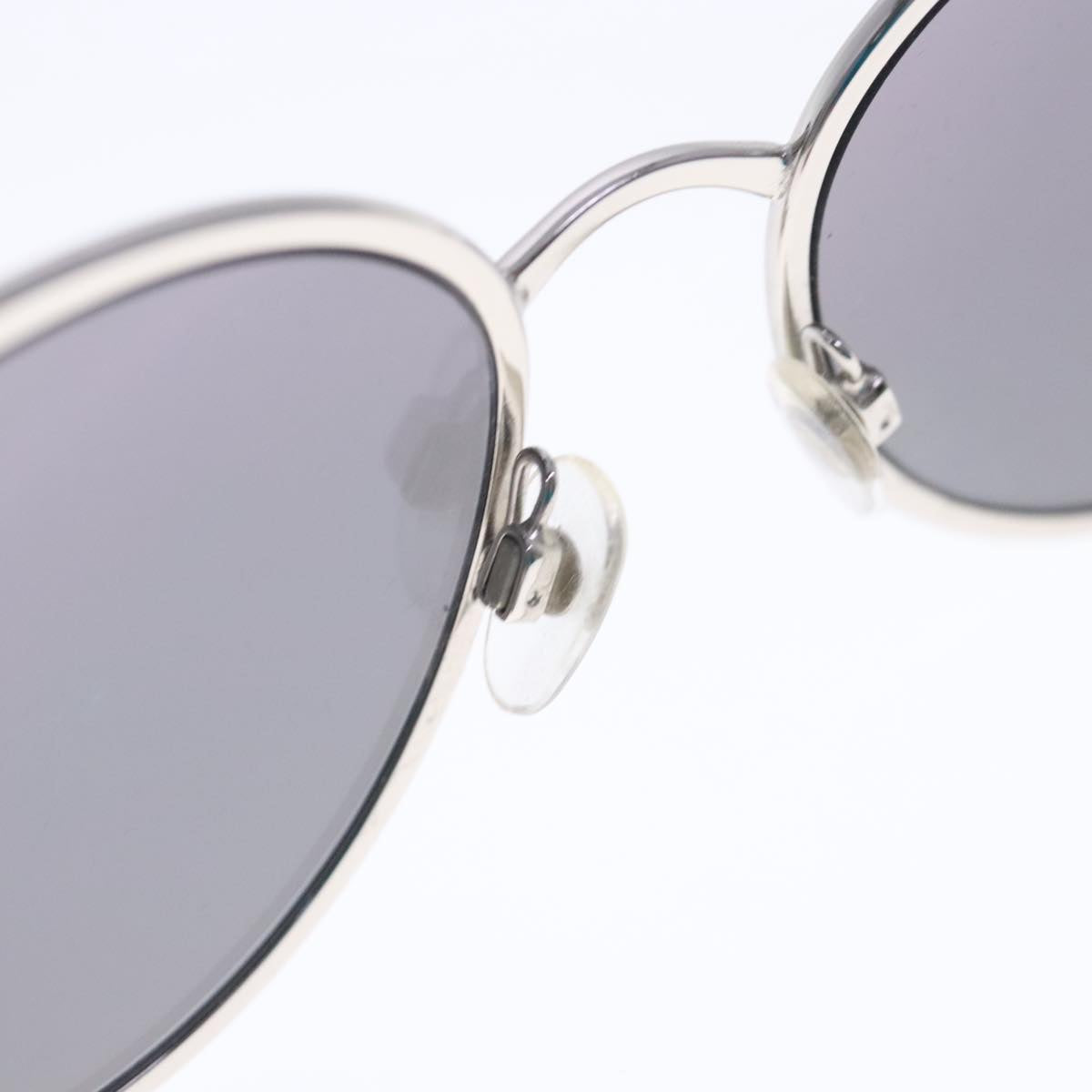 CHANEL Sunglasses metal Silver CC am7050