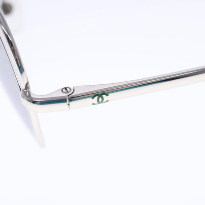 CHANEL Sunglasses metal Silver CC am7050