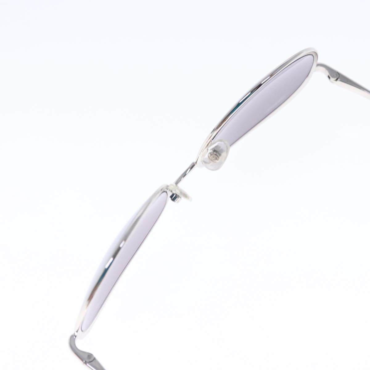 CHANEL Sunglasses metal Silver CC am7050