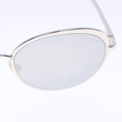 CHANEL Sunglasses metal Silver CC am7050