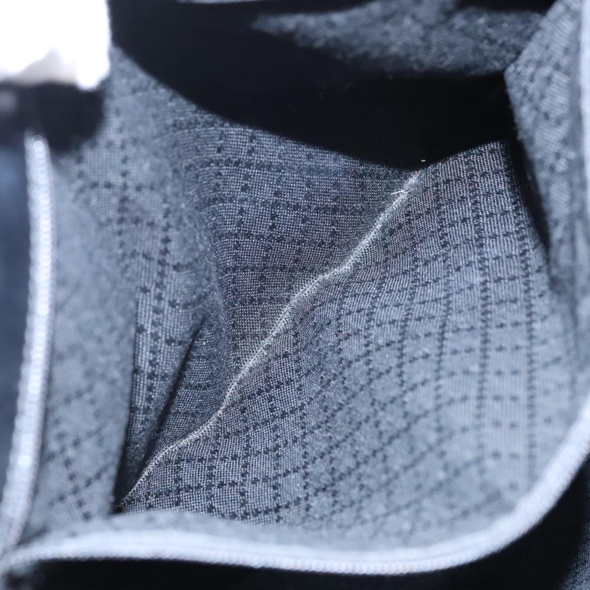 GUCCI Tote Bag Nylon Leather Black Silver 002 1705 0405  am7109