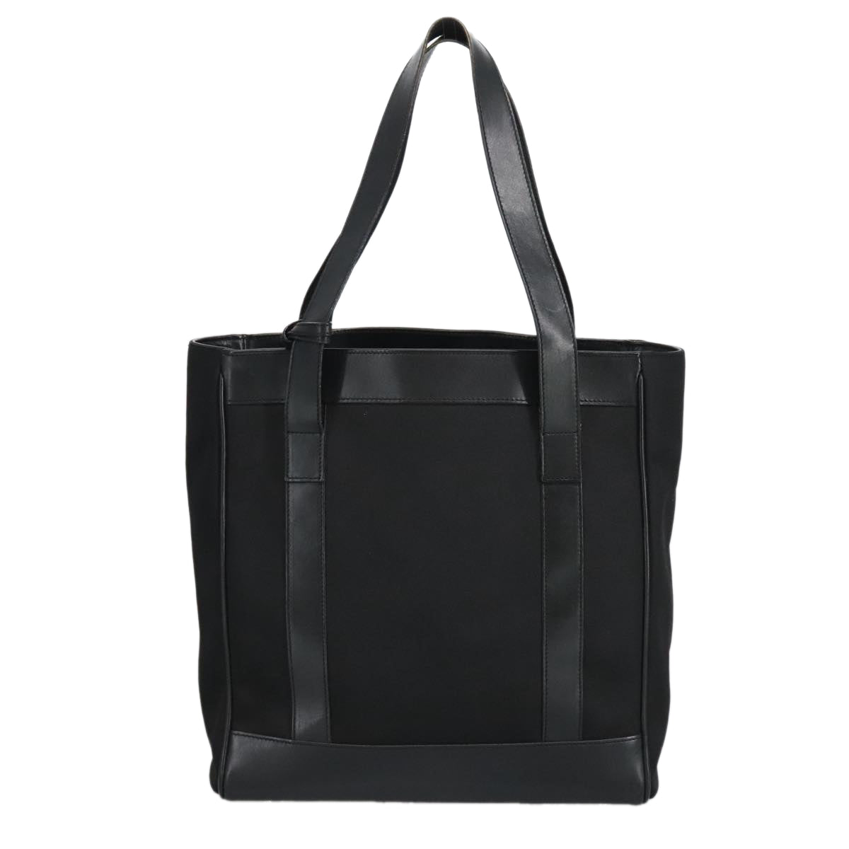 GUCCI Tote Bag Nylon Leather Black Silver 002 1705 0405  am7109