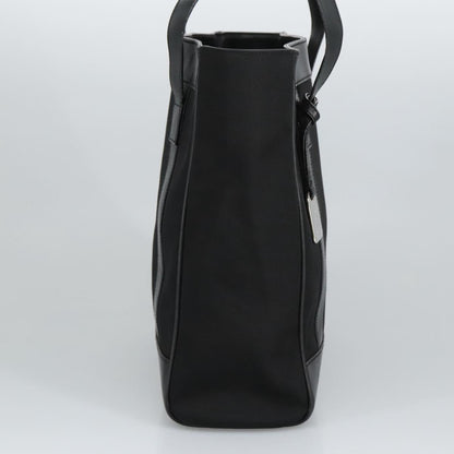 GUCCI Tote Bag Nylon Leather Black Silver 002 1705 0405  am7109