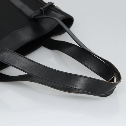 GUCCI Tote Bag Nylon Leather Black Silver 002 1705 0405  am7109