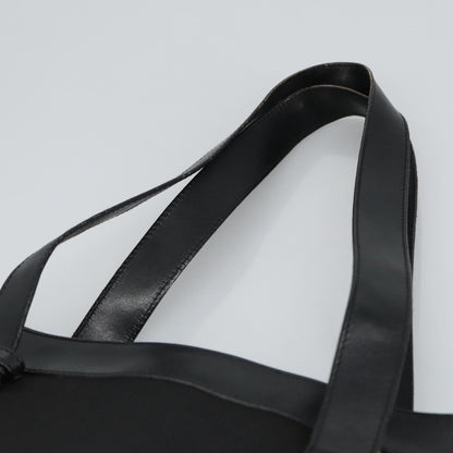 GUCCI Tote Bag Nylon Leather Black Silver 002 1705 0405  am7109