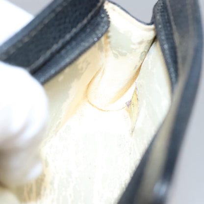 CHANEL COCO Mark Pouch Caviar Skin Black Gold CC am7126