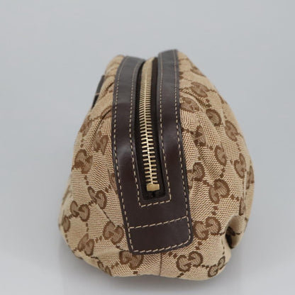 GUCCI Bamboo GG Canvas Pouch Beige 246175  am7217