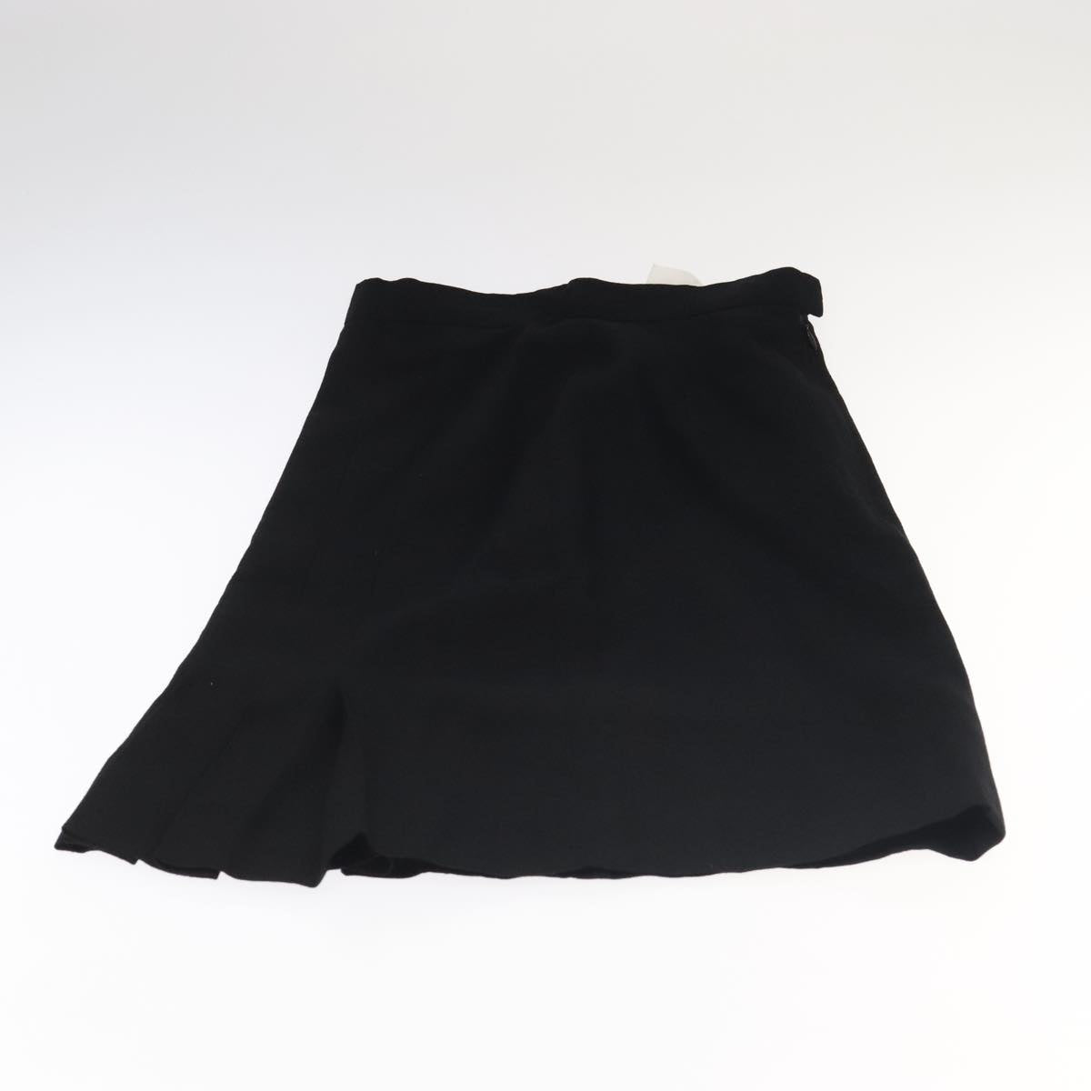 CHANEL Setup Skirt Jacket Cotton 34 Black White CC am7406