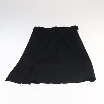 CHANEL Setup Skirt Jacket Cotton 34 Black White CC am7406