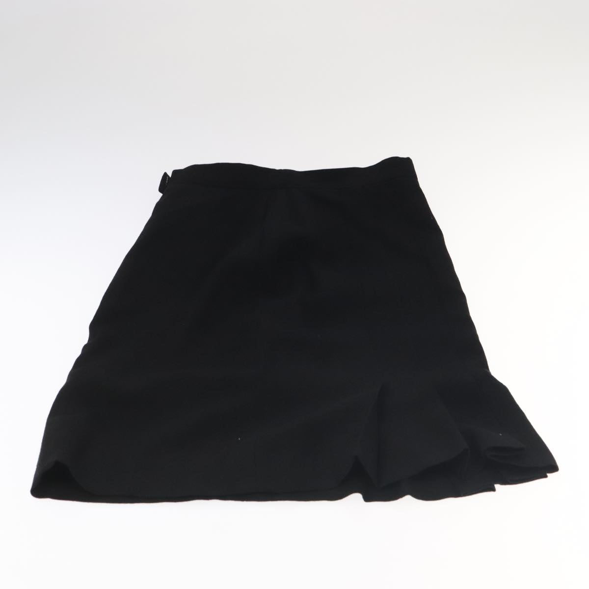 CHANEL Setup Skirt Jacket Cotton 34 Black White CC am7406