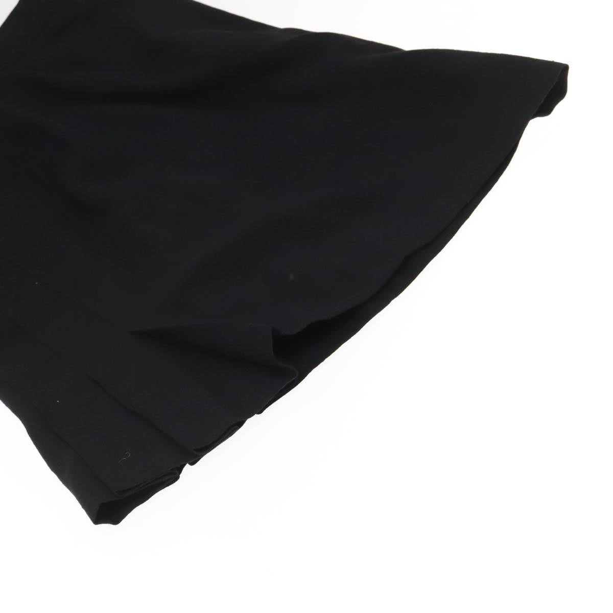 CHANEL Setup Skirt Jacket Cotton 34 Black White CC am7406