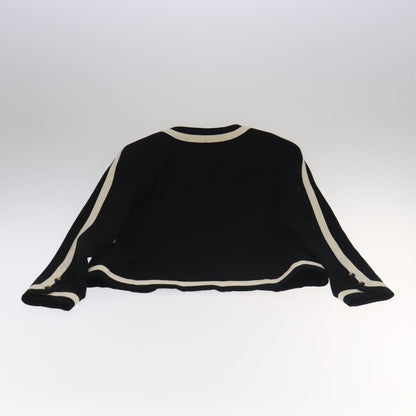 CHANEL Setup Skirt Jacket Cotton 34 Black White CC am7406