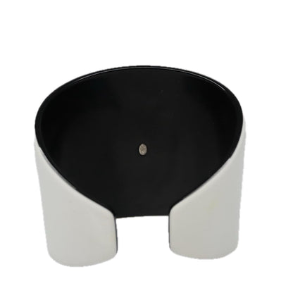 CHANEL Bangle COCO Mark plastic White Black CC am7441