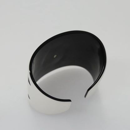 CHANEL Bangle COCO Mark plastic White Black CC am7441