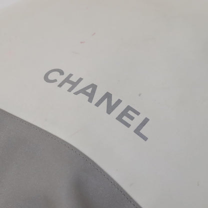 CHANEL Tote Bag Vinyl White CC am7602