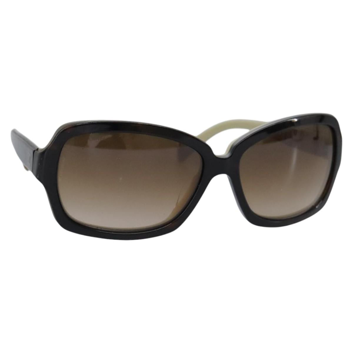CHANEL Sunglasses plastic Brown CC am7632