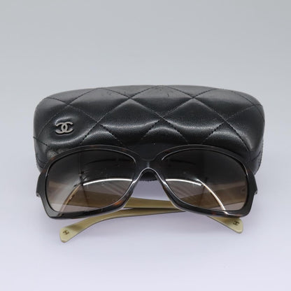 CHANEL Sunglasses plastic Brown CC am7632