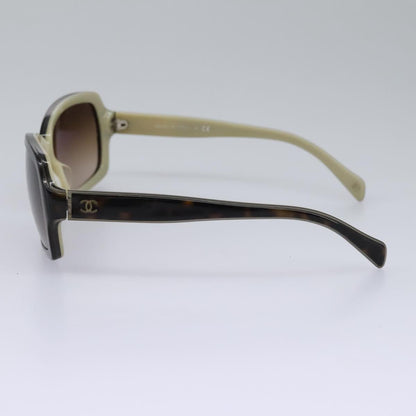 CHANEL Sunglasses plastic Brown CC am7632