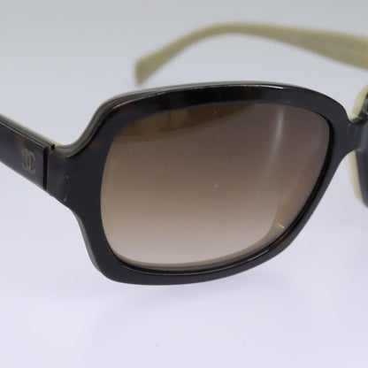 CHANEL Sunglasses plastic Brown CC am7632