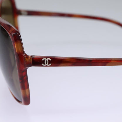 CHANEL Sunglasses plastic Red CC am7643