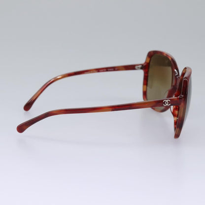 CHANEL Sunglasses plastic Red CC am7643