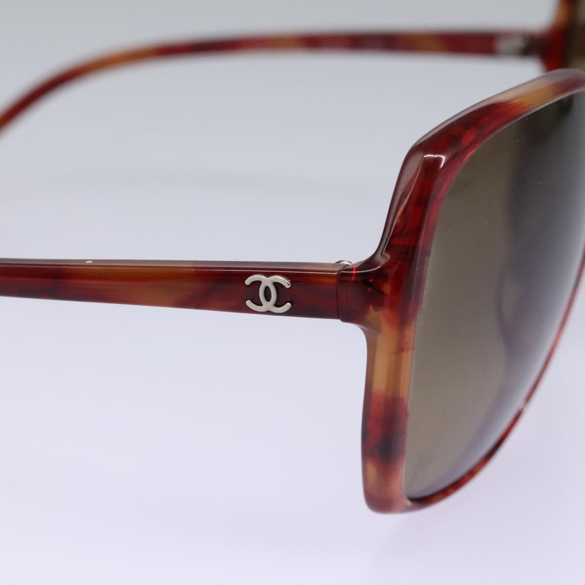 CHANEL Sunglasses plastic Red CC am7643